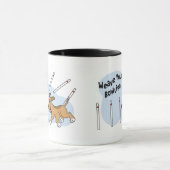 Tasse drôle d'agilité de chien de Polonais (Centre)