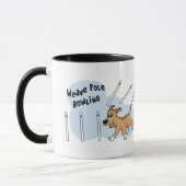 Tasse drôle d'agilité de chien de Polonais (Gauche)