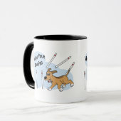 Tasse drôle d'agilité de chien de Polonais (Devant gauche)
