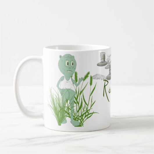 Tasse drôle d'aliens de plouc (Gauche)