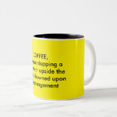 Tasse drôle d'amants de café (Devant droit)