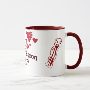 Tasse drôle d'amour de lard
