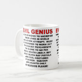 Tasse Drôle d'Annonce de Méchant (Devant gauche)