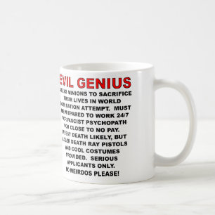 Tasse Drôle d'Annonce de Méchant