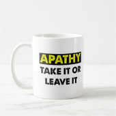 Tasse drôle d'apathie (Gauche)