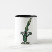 Tasse drôle d'asperge (Centre)