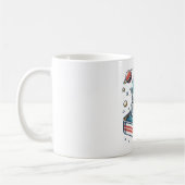 Tasse drôle d'astronaute sardine rétro (Gauche)