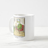 Tasse drôle de bande dessinée asperme (Devant gauche)