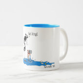 Tasse drôle de bande dessinée de cheval (Devant droit)