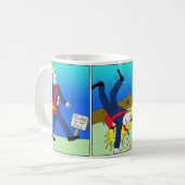 Tasse drôle de bande dessinée de facteur (Devant gauche)