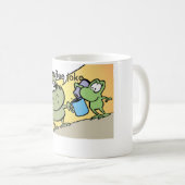 Tasse drôle de bande dessinée de plaisanterie de (Devant droit)