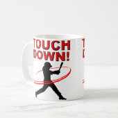 Tasse drôle de base-ball de touchdown (Devant gauche)