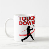 Tasse drôle de base-ball de touchdown (Gauche)