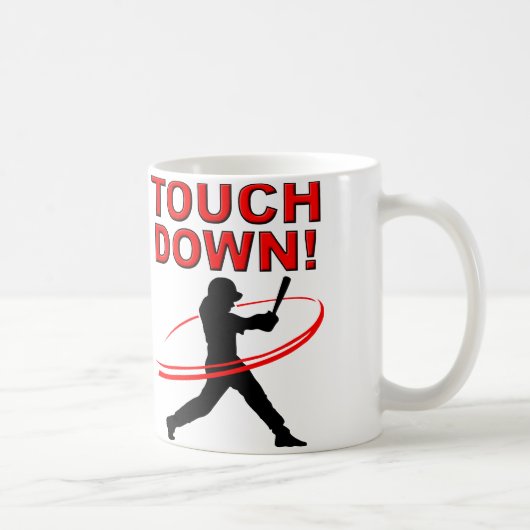 Tasse drôle de base-ball de touchdown (Droite)