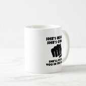 Tasse drôle de beauté grâce punch (Devant droit)