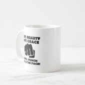 Tasse drôle de beauté grâce punch (Devant gauche)