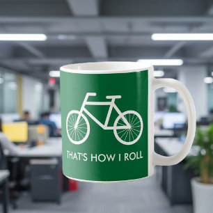 Tasse drôle de bicyclette pour des enthousiastes