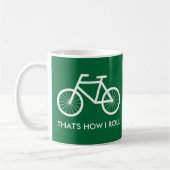 Tasse drôle de bicyclette pour des enthousiastes (Gauche)