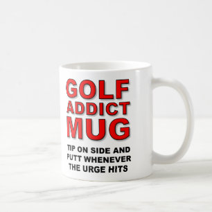 Tasse drôle de cadeau pour golfeur addict au golf