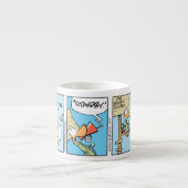 Tasse drôle de café express d'humour d'aviation (Devant)