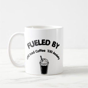 Tasse drôle de café glacé et anxiété - Mug Relatab