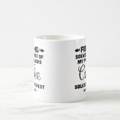 Tasse drôle de café "La pêche résout mes problèmes (Centre)