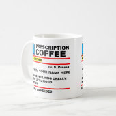 Tasse Drôle de Café sur Ordonnance Caffeine Rx (Devant gauche)