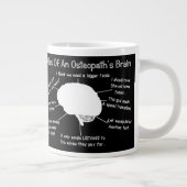 Tasse drôle de cerveau de médecin d'ostéopathe (Droite)