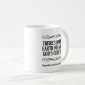 Tasse drôle de chasse aux créatures de Dieu (Devant droit)