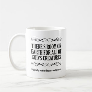 Tasse drôle de chasse aux créatures de Dieu