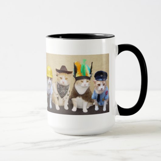 Tasse drôle de chat (Droite)