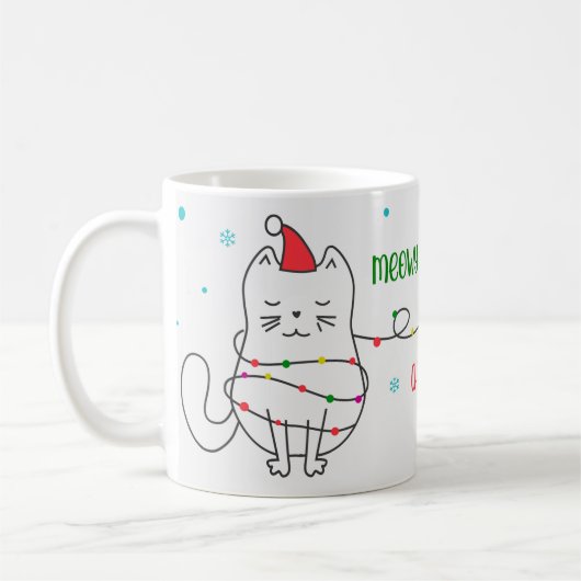 Tasse drôle de chat (Gauche)