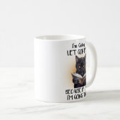 Tasse drôle de chat 'Laisse Dieu faire' (Devant droit)