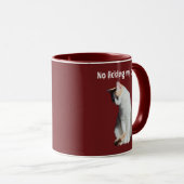 Tasse drôle de chat Pas de léchage de ma tasse (Devant droit)