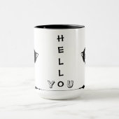 Tasse drôle de chat Peekaboo (Centre)