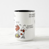 Tasse drôle de cheval et de poulet (Centre)