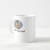 Tasse drôle de cheval : Pourquoi le long visage ? (Devant gauche)