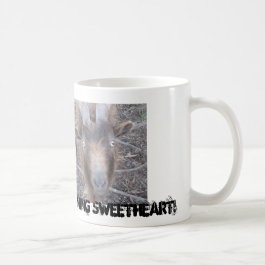 Tasse drôle de chèvre (Droite)