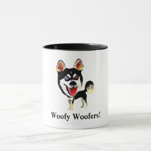 Tasse drôle de chien Husky Sibérien