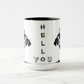 Tasse drôle de chiot Peekaboo (Centre)