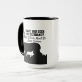 Tasse drôle de citation de mari de chasse de cerfs (Devant gauche)