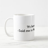 Tasse drôle de citation de travail (Gauche)