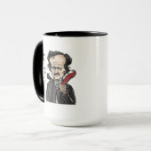 Tasse drôle de citation d'Edgar Allan Poe (Devant gauche)