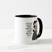 Tasse drôle de citation d'Edgar Allan Poe (Devant droit)