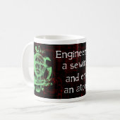 Tasse drôle de citation d'ingénieur (Devant gauche)