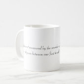 Tasse drôle de citation : La vie n'est pas mesurée (Devant gauche)