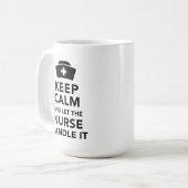 Tasse drôle de citations d'infirmière pour rester (Devant gauche)