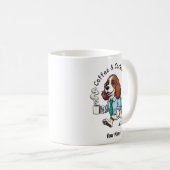 Tasse drôle de Cocker Spaniel anglais en costume d (Devant droit)