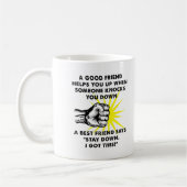 Tasse drôle de combat de meilleur ami (Gauche)