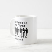 Tasse drôle de combat de nourriture cannibale Humo (Devant gauche)
